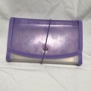 Purple Accordion File Organizer